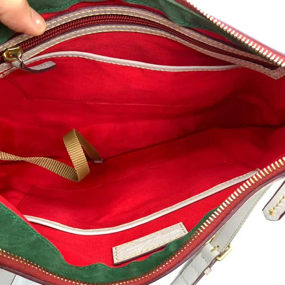 Dooney & Bourke Crossbody Florentine Leather Purse Ecru Large Bags - Picture 13 of 16